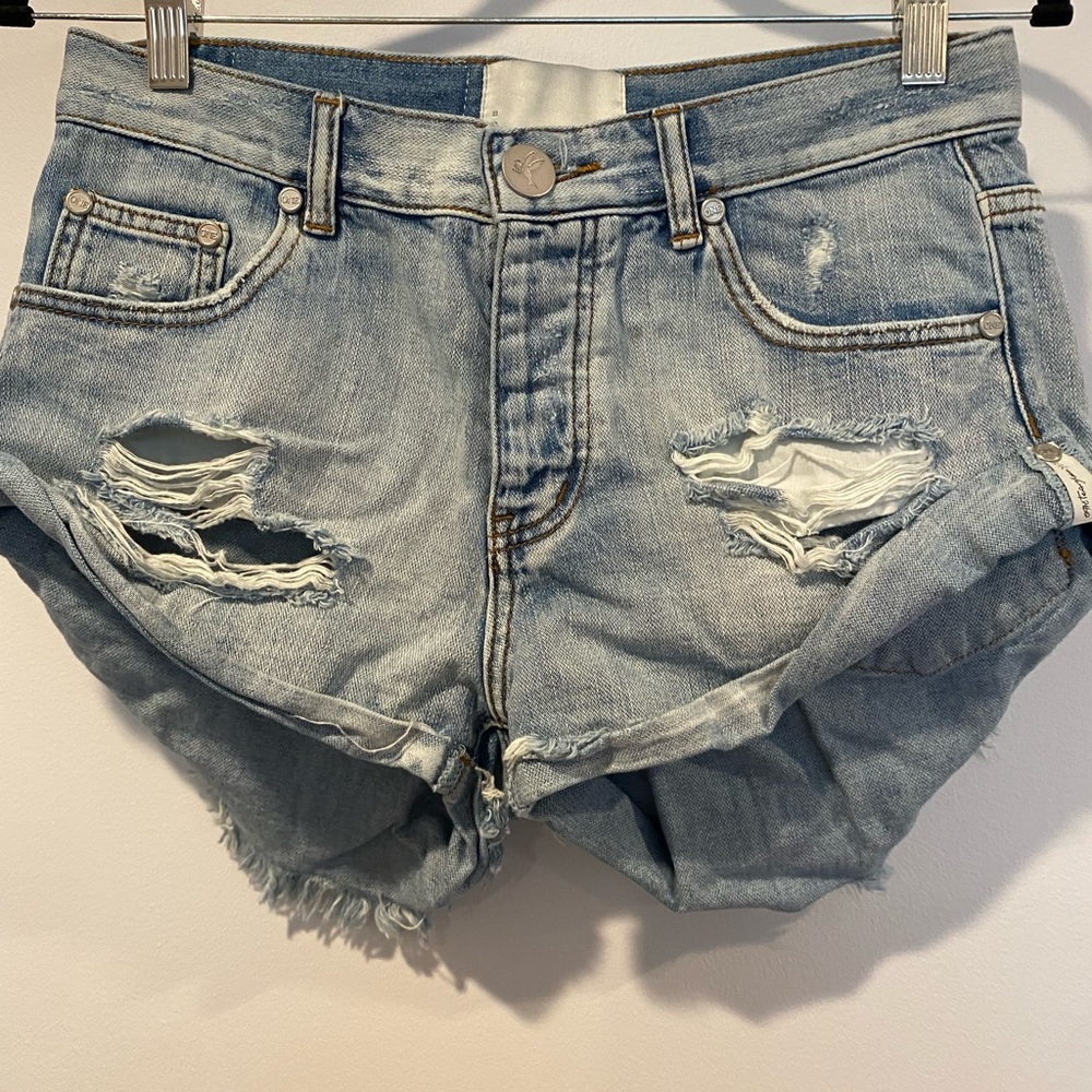 One Teaspoon Bandit Denim Shorts